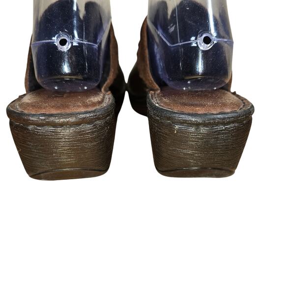 Born Clogs Women's Size 10 Brown Slip On Heeled Walking Comfort Shoes - Picture 8 of 9